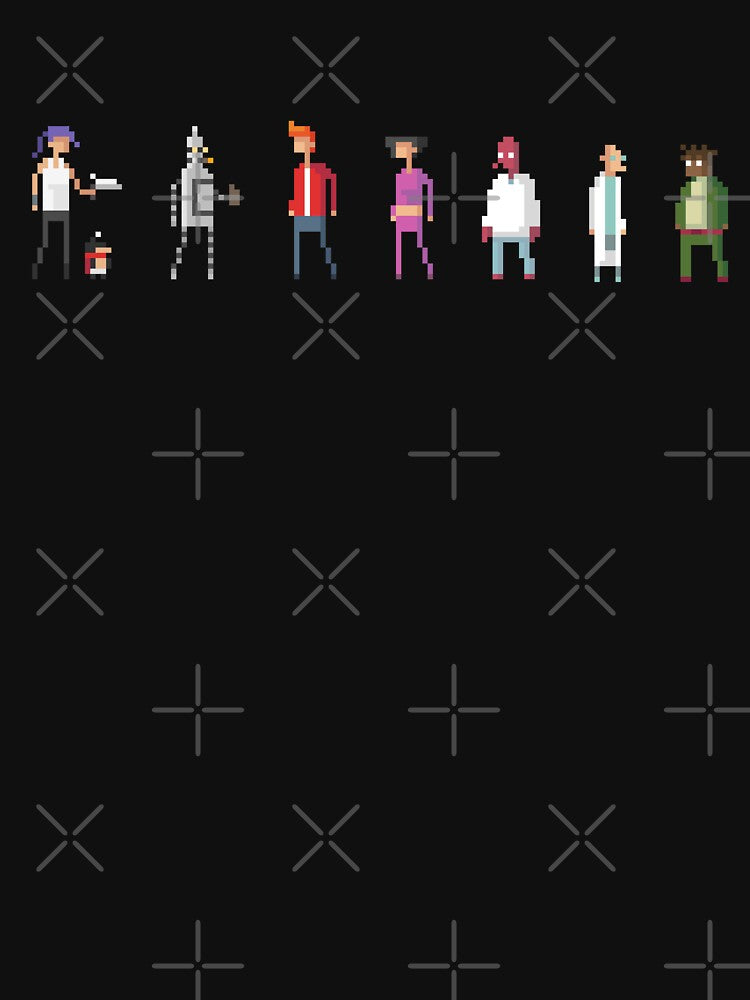 Planet Express Crew - Pixel Portraits by Obsidian Sky Studio