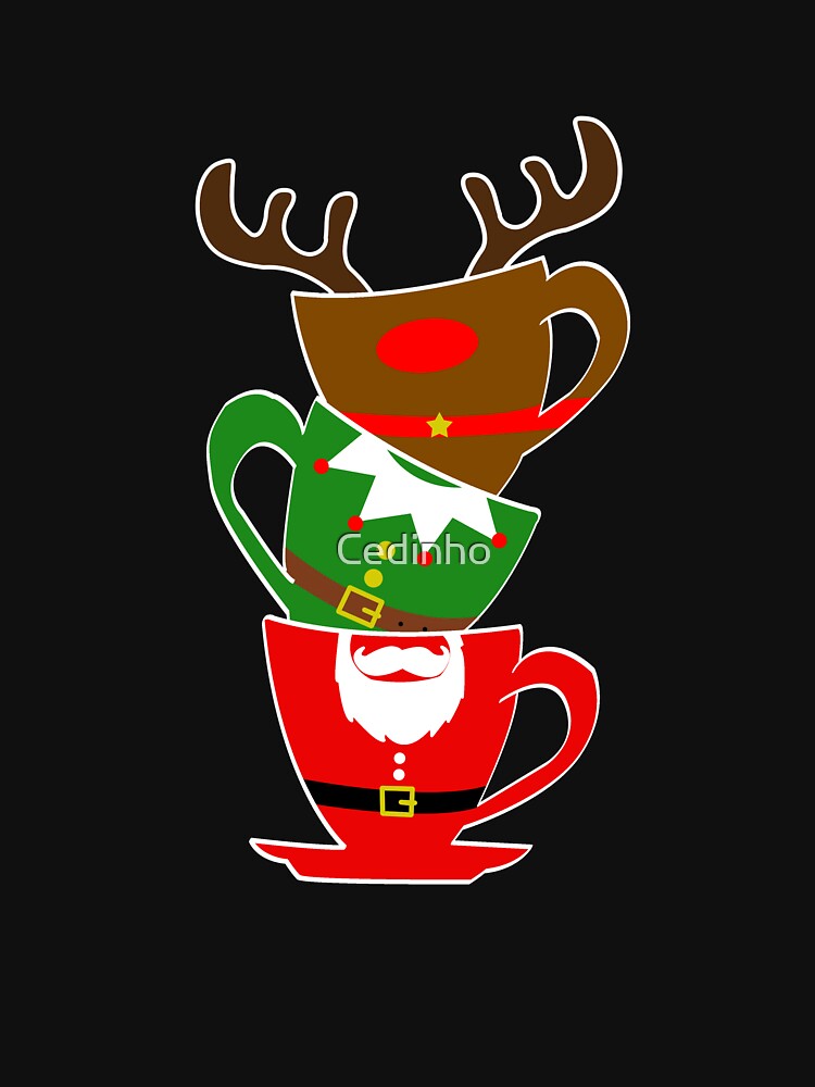 Cute Santa Coffee Cup | Xmas Santa Clause Café Lover Roaster by Cedinho