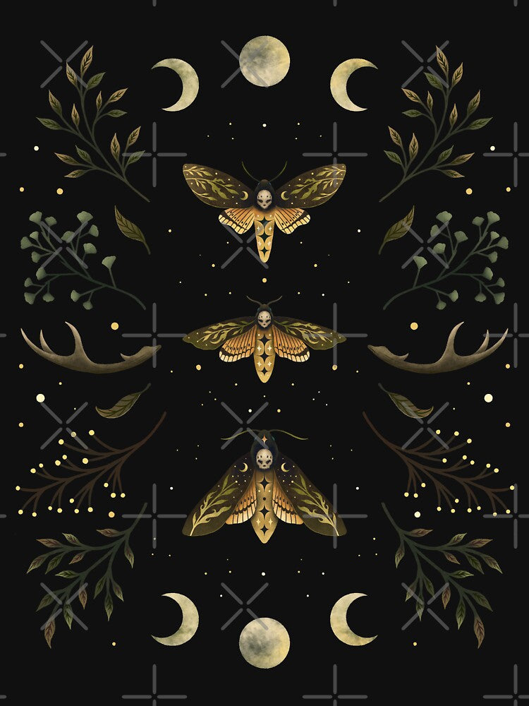 Death Head Moths Night by episodicDrawing