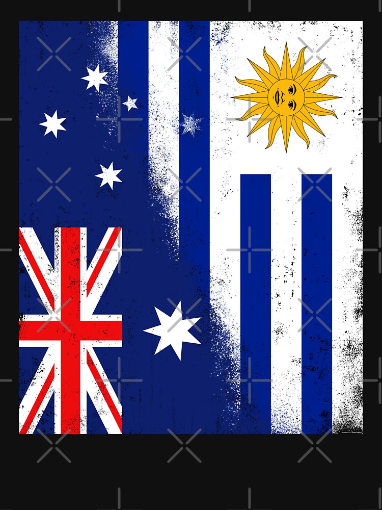 Australia and Uruguay, Uruguayan and Australian MixFlags by #mossasdesign