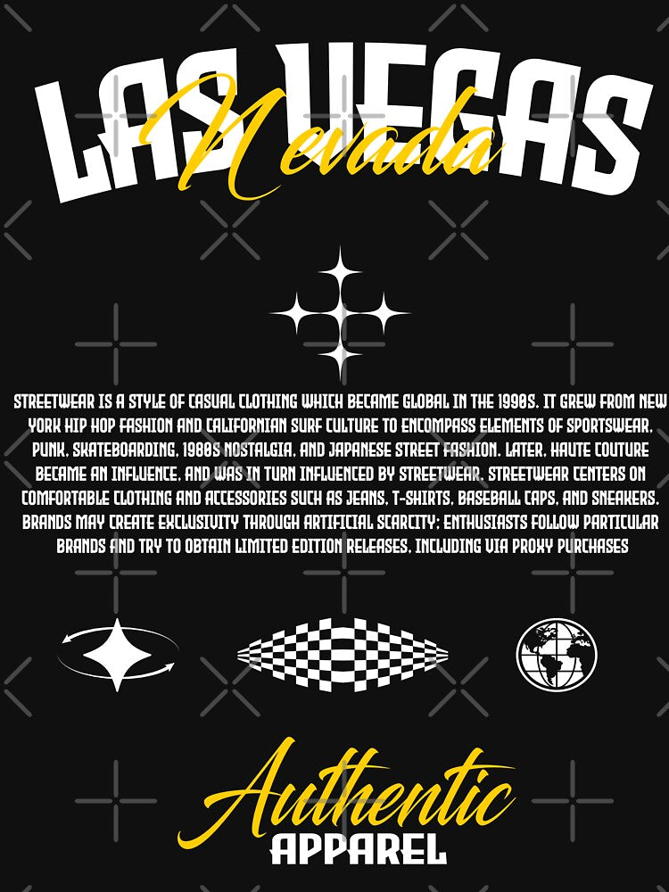 Las Vegas Nevada Streetwear by NF Designs Studio DTF