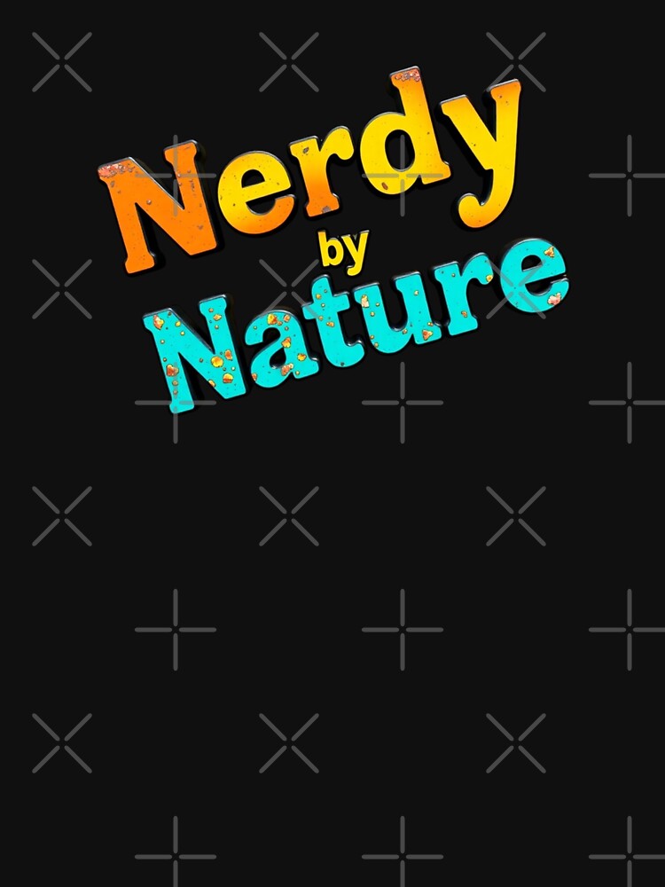 3D Vintage Nerdy by Nature – Fun Retro Varsity Nerd Gift by StemMerch247