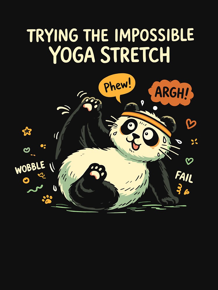 Funny Panda Yoga Fail - Impossible Leg Stretch Challenge by VibeWear2026