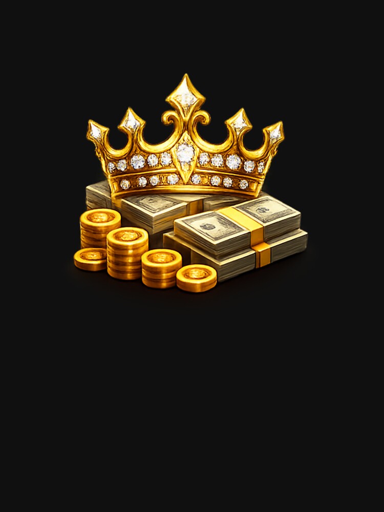 Golden crown of wealth | luxurious money king design by arifali786
