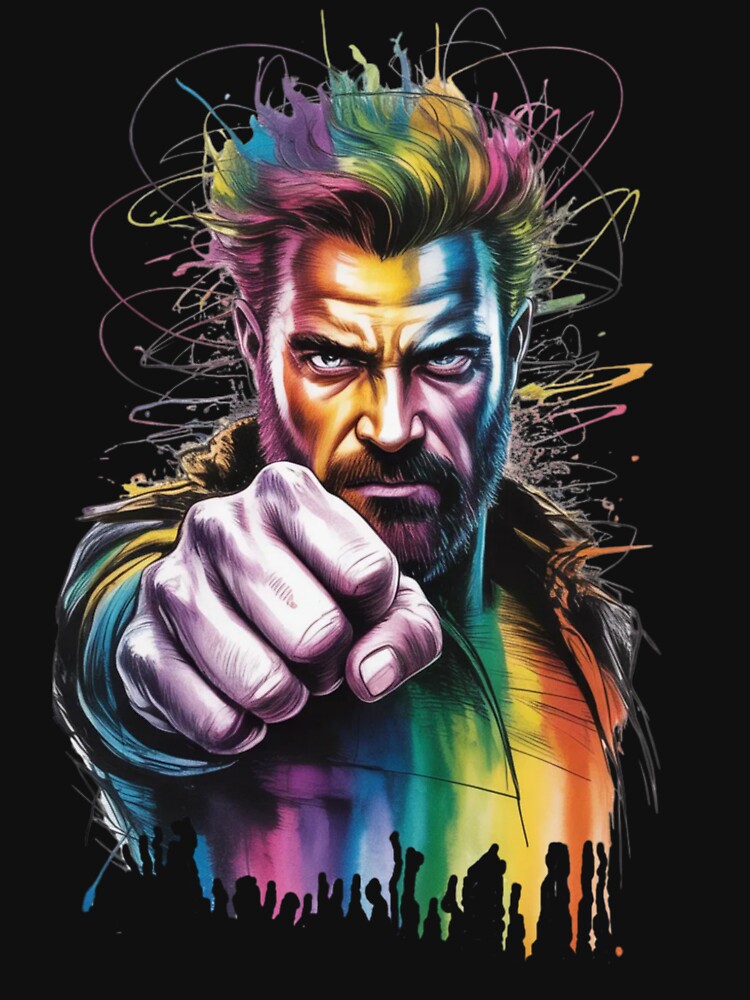 Colorful Front Portrait: Color Explosion by E4ST-INDUSTRIES