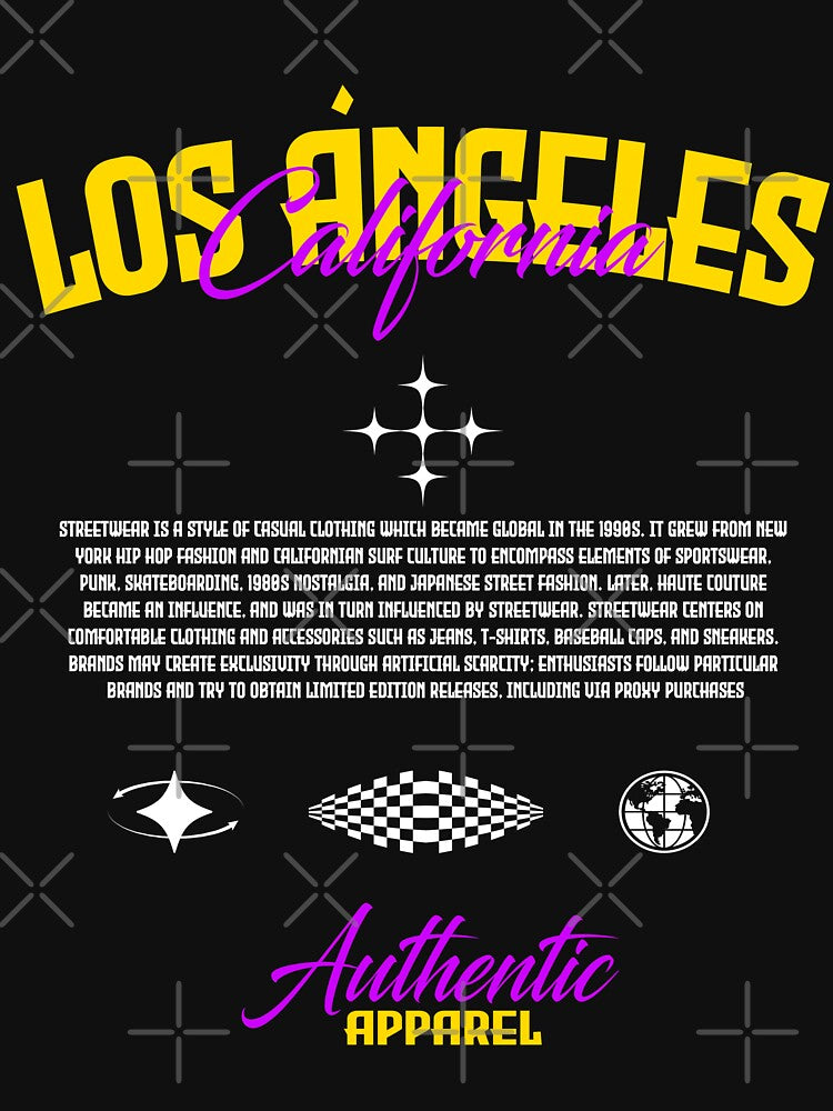 Los Angeles California Streetwear by NF Designs Studio DTF