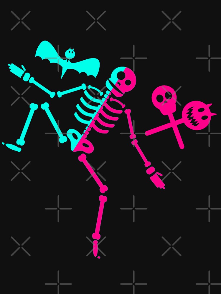 Dance of Death Danse Macabre Skeleton Skull Halloween Funny Gift T-Shirt by ET-STUDIO