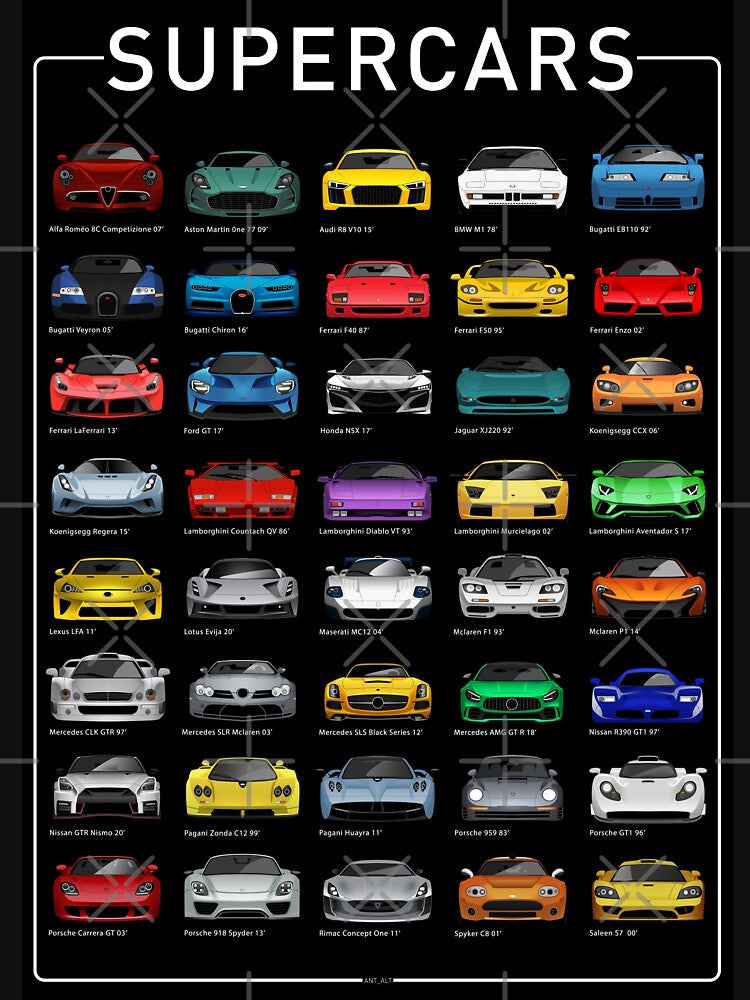 Super Cars (B) by Alt_ Illustrations