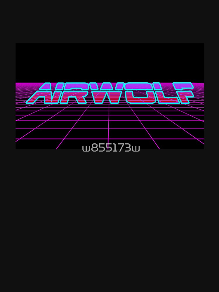 Airwolf 80's Neon Grid by w855173w