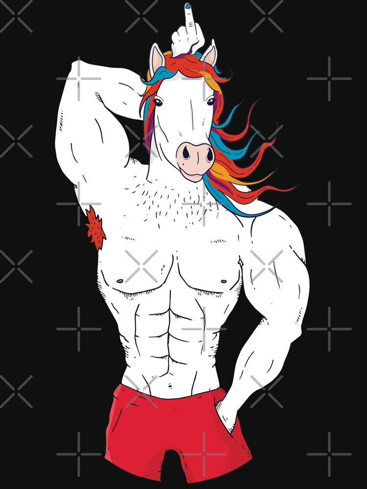 Bodybuilding Fitness Trainer Unicorn Fitness Motivation. by emphatic