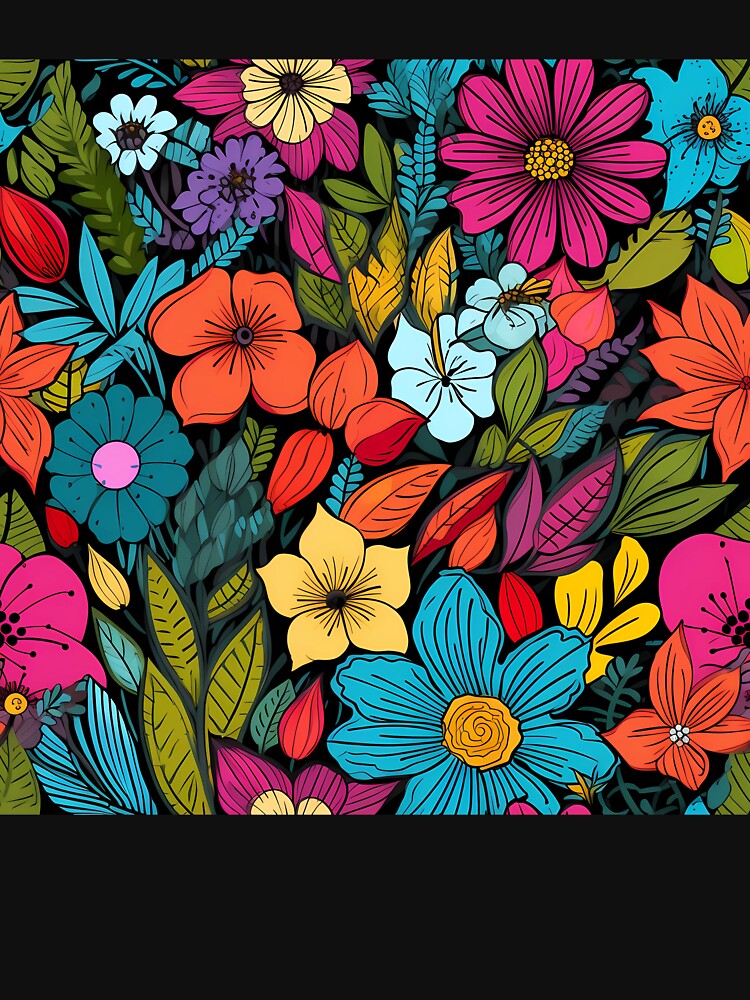 Colorful flower pattern by MyKaiUS