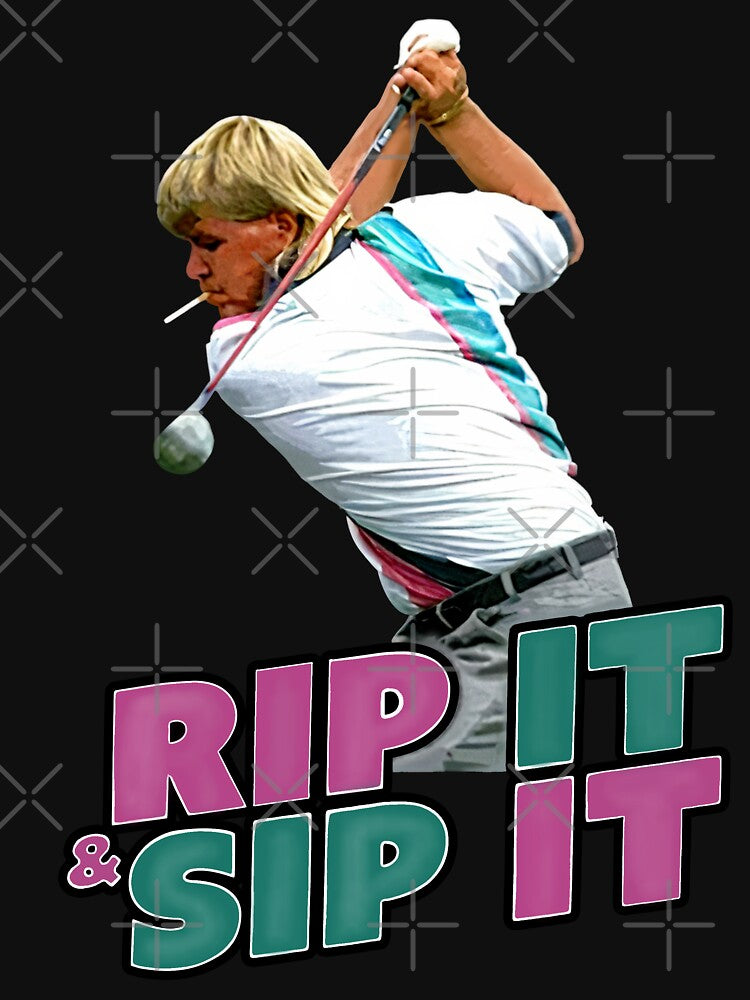 John Daly Rip It Sip It Golf by Davidsisson