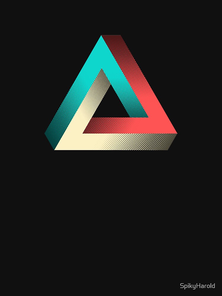 Impossible Penrose Triangle Illusion Design by Simon Brough