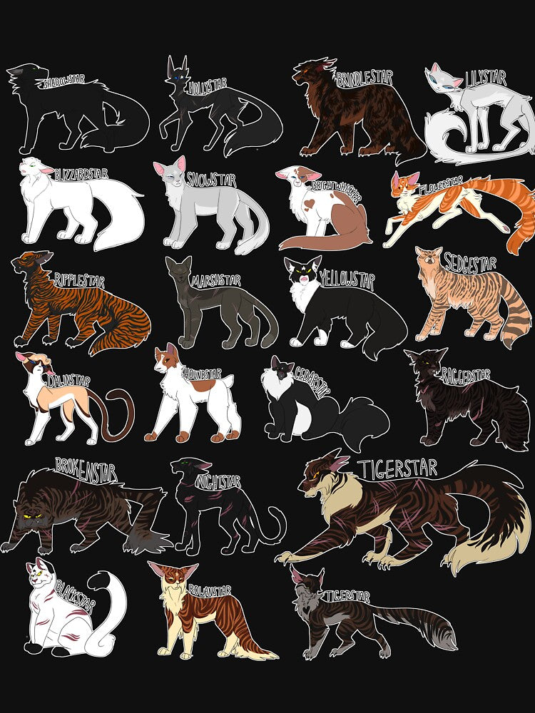 Every Shadowclan Leader Ever by Draikinator