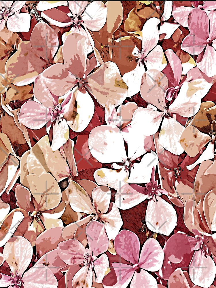 Hydrangea petals Flowers color art by artdragongift 15
