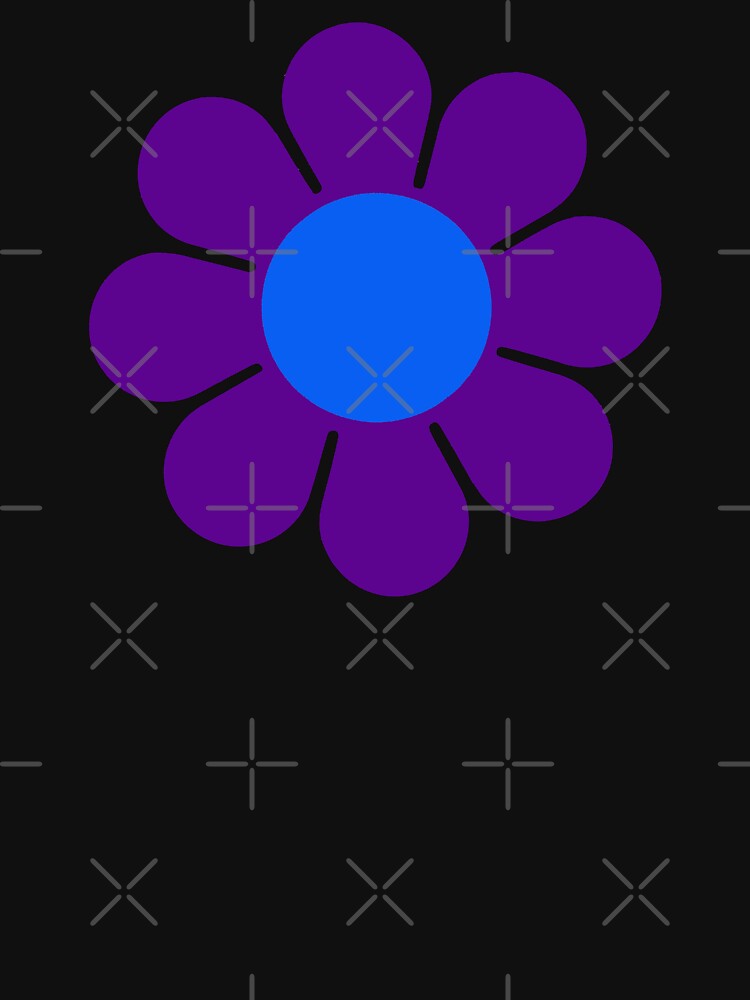 Purple Blue Hippie Flower by hilda74