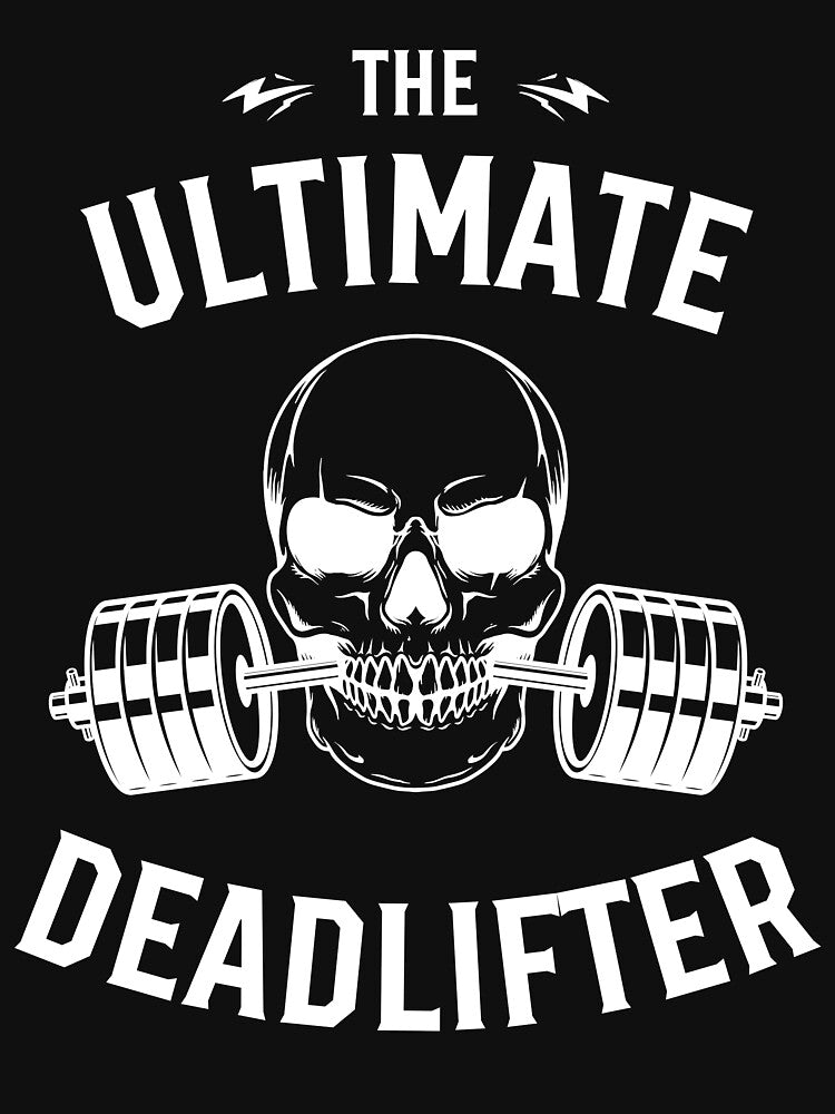 Black White Red Modern Aesthetic Skull Illustration Fitness T-Shirt by moro-arts
