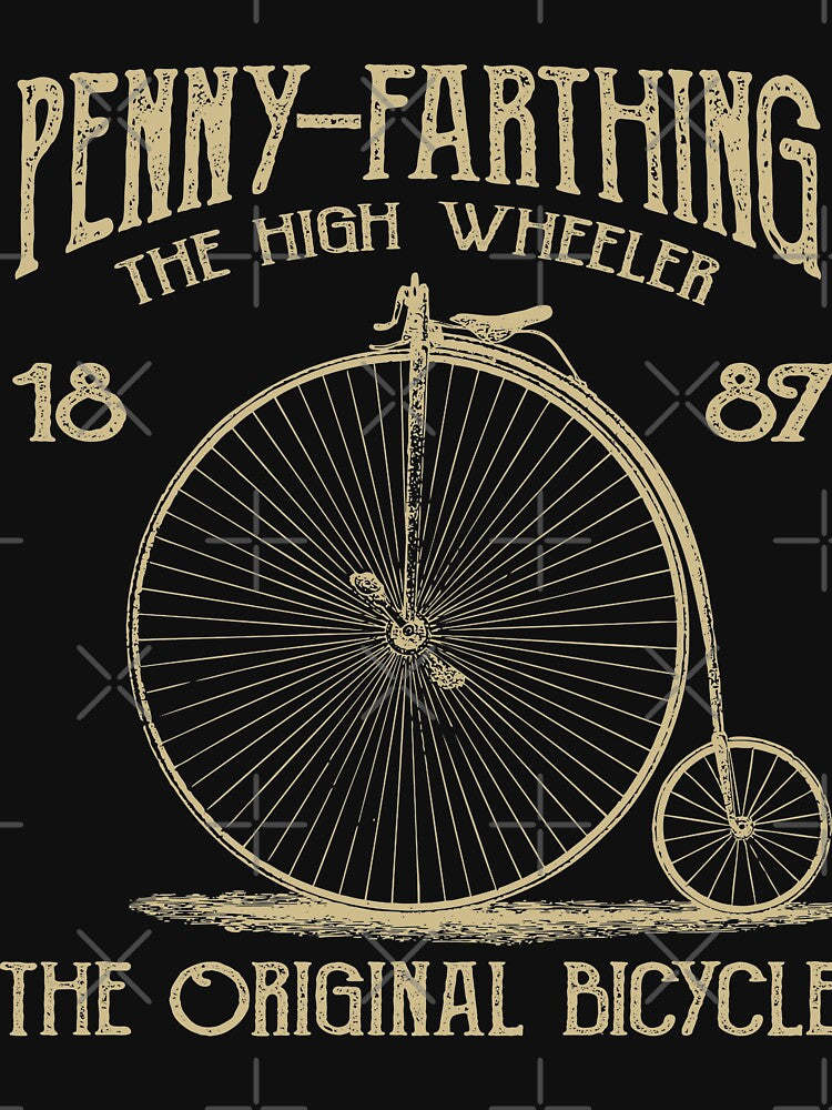 Penny Farthing Retro Vintage Distressed Design by JakeRhodes