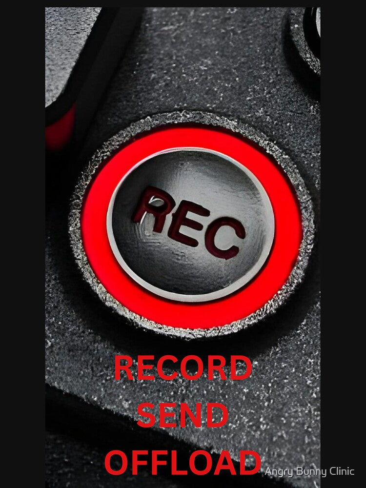 Retro RECORD Button by Angry Bunny Clinic
