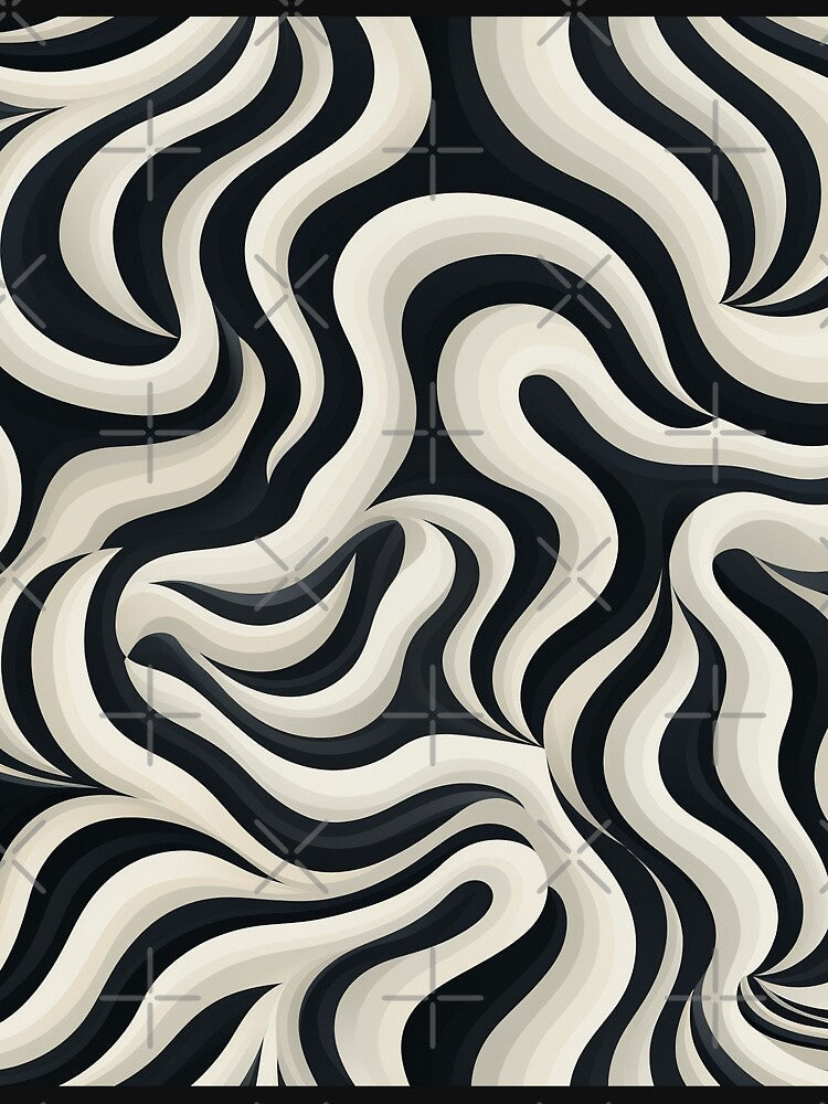 3D Effect of Modern Black and White Pattern by CoputerEasel