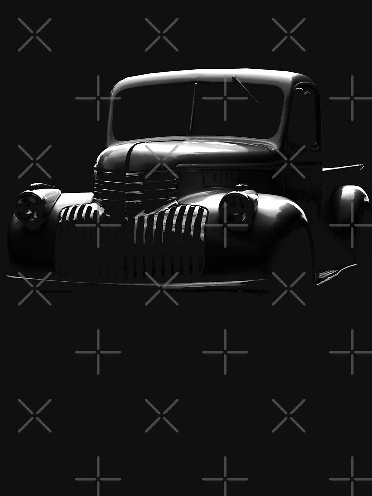 chevrolet pickup, black shirt by hottehue