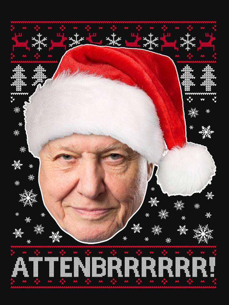Attenbrrrrrr David Attenborough Christmas Knit by CodySCH
