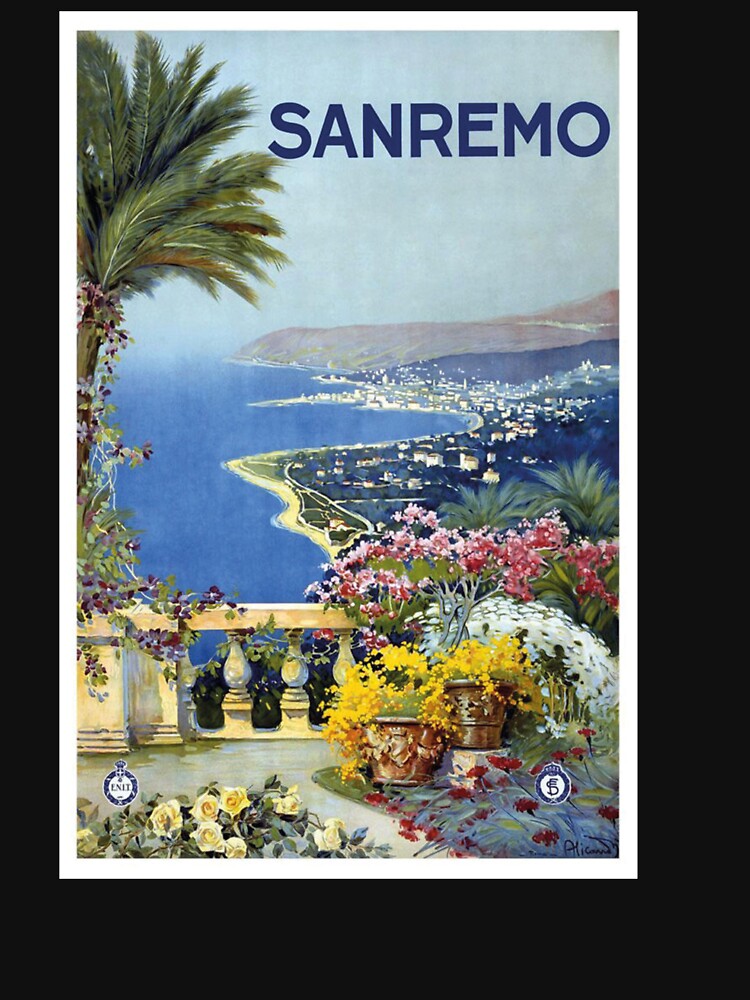 Sanremo Travel Poster– by cjgraphic