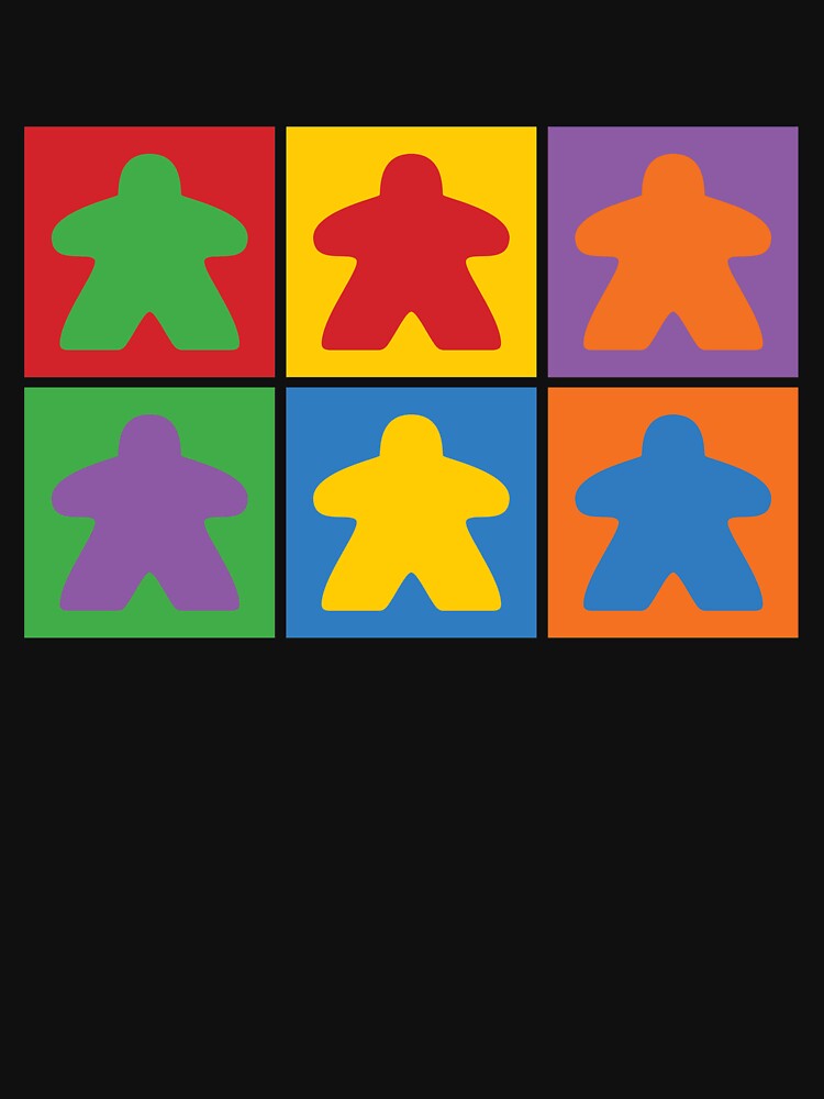 Board Games - Six Meeples by RhoaDesigns