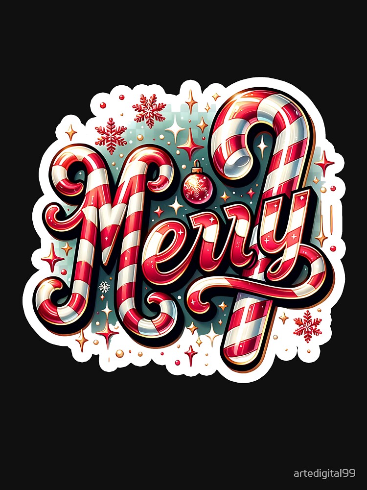 Merry Christmas Athletic Style – Retro Holiday Typography by artedigital99