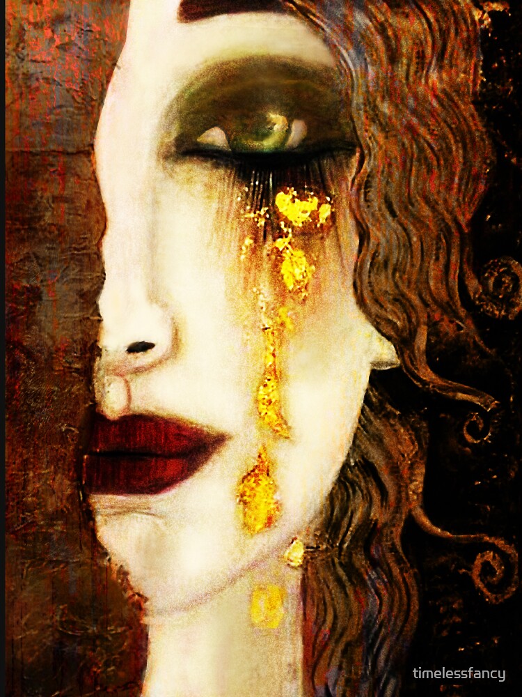 Golden Tears Freya’s Tears of Gold Anne Marie Zimmerman (School of Klimt) by timelessfancy
