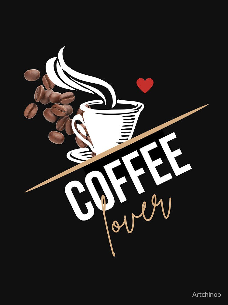 "I Love Coffee – Minimal Art Design for Caffeine Lovers" by Artchinoo