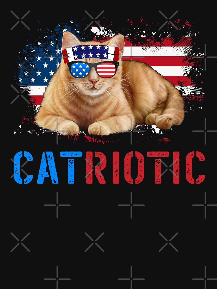 Patriotic Cat Lover 4th Of July American Cat by TM-Multidesign