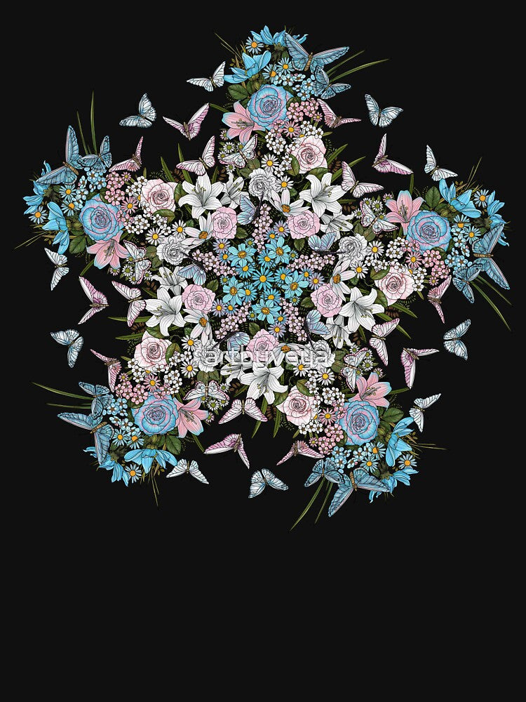 Trans Flowers and Butterflies by Art by Veya