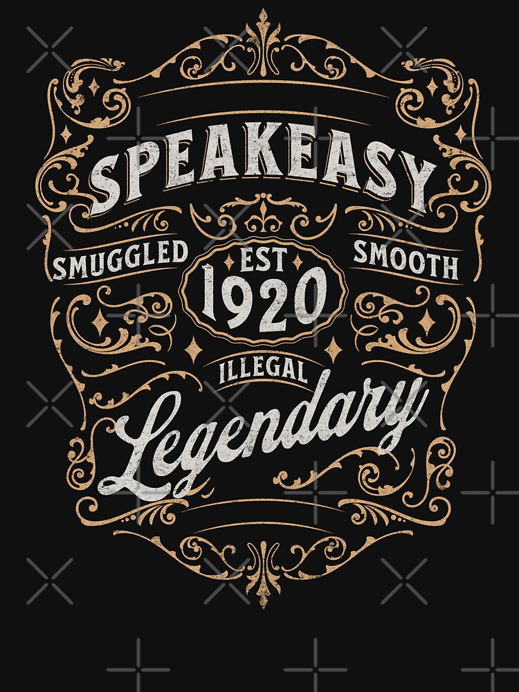 Vintage Victorian Speakeasy Label by Nacho Average Designs