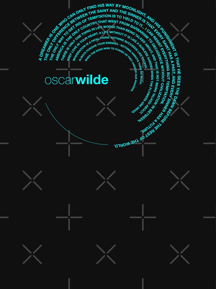 Oscar Wilde quotes. (aqua) by CMYKStudio