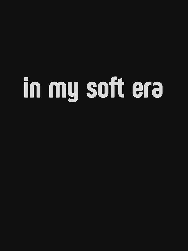 In My Soft Era – Soft Grey Minimal Quote Design by alaa9898