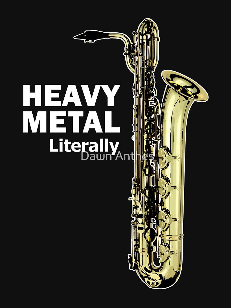 Heavy Metal Baritone Saxophone by Dawn Anthes
