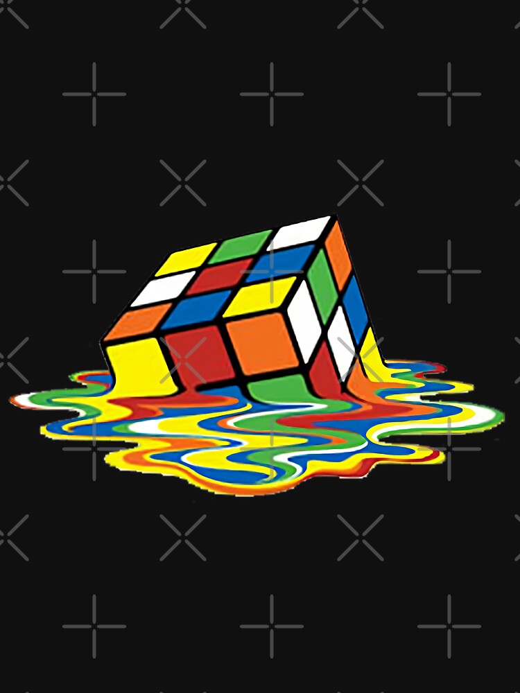 Melting Rubik's Cube by Tshirt-emporium