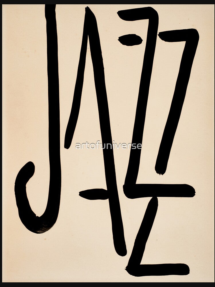 Henri Matisse Poster: Jazz Title: Minimalist Jazz Typography Print by artofuniverse