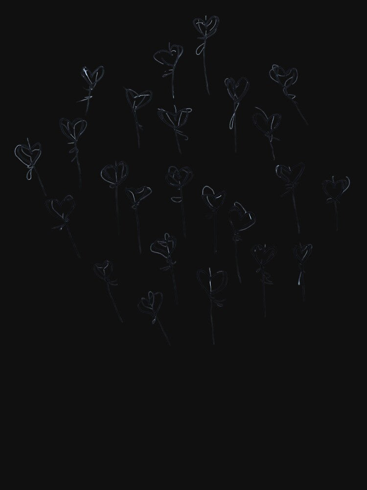 Minimalist black heart lollipops by uunaa