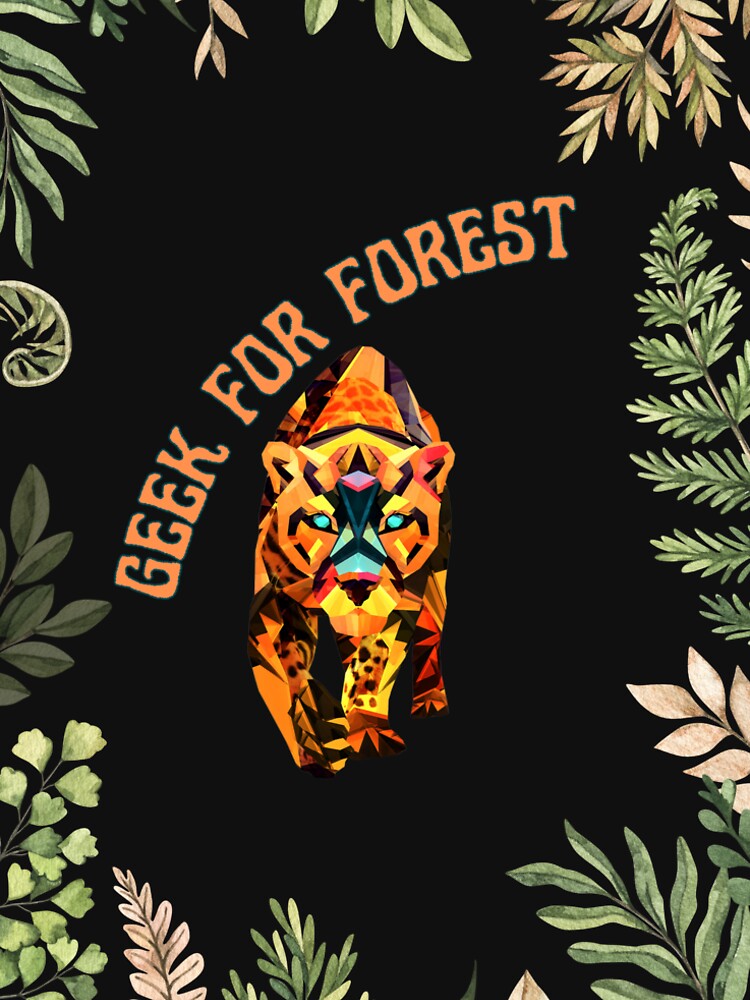 forest geek the lion t-shirt by majicdesigner