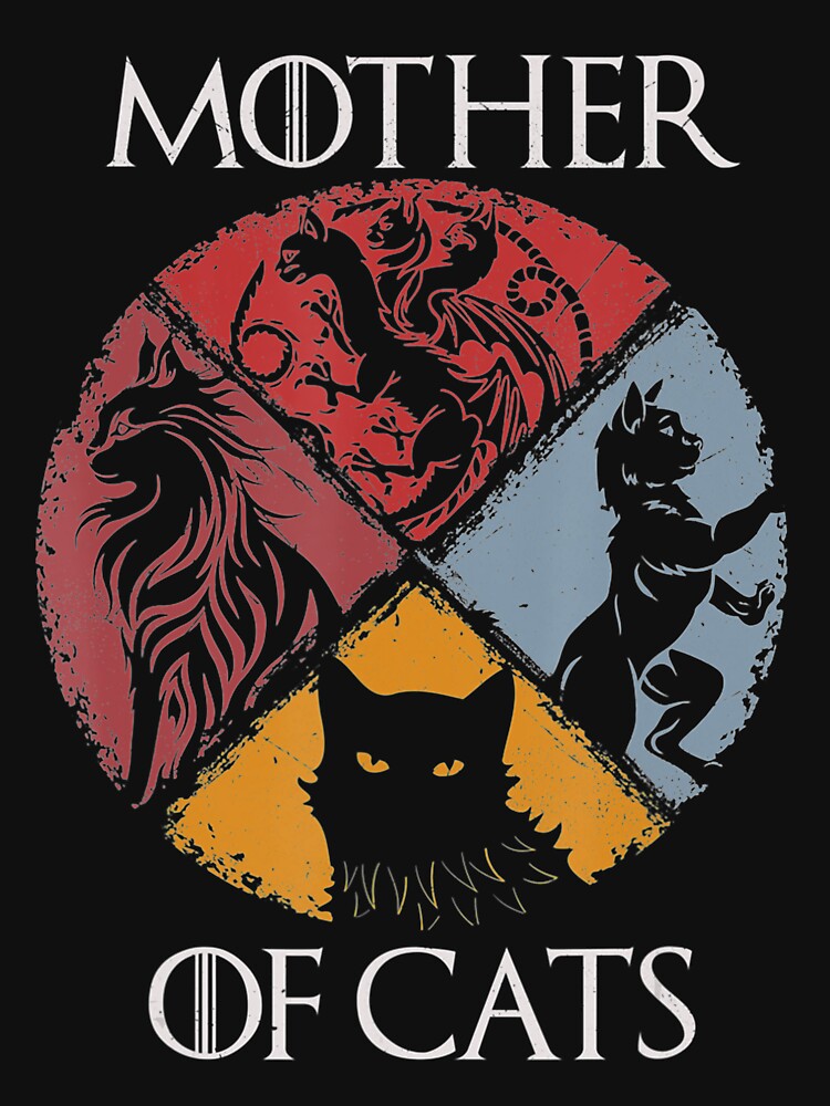 Mother of Cats Shirt - Cat Lovers Cat Mom Fabulous Gift by CeliaKline
