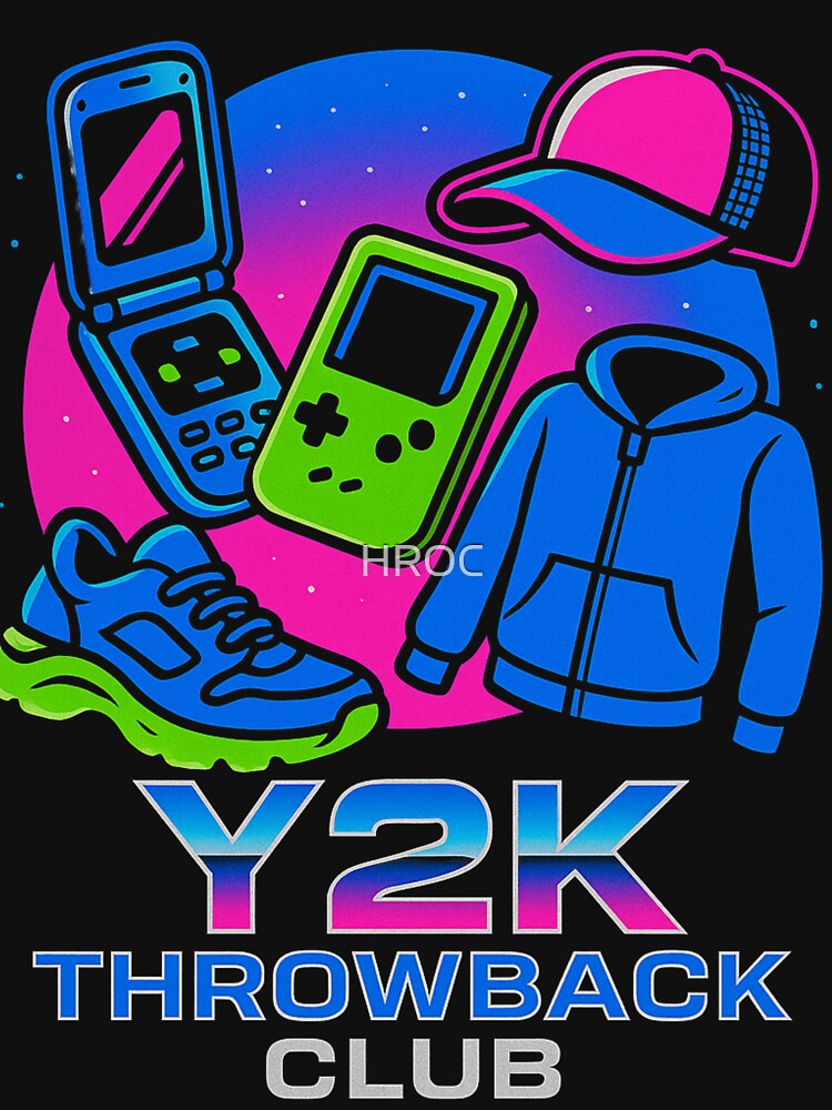 Y2K Throwback Club - Retro 2000s Nostalgia Aesthetic by HROC