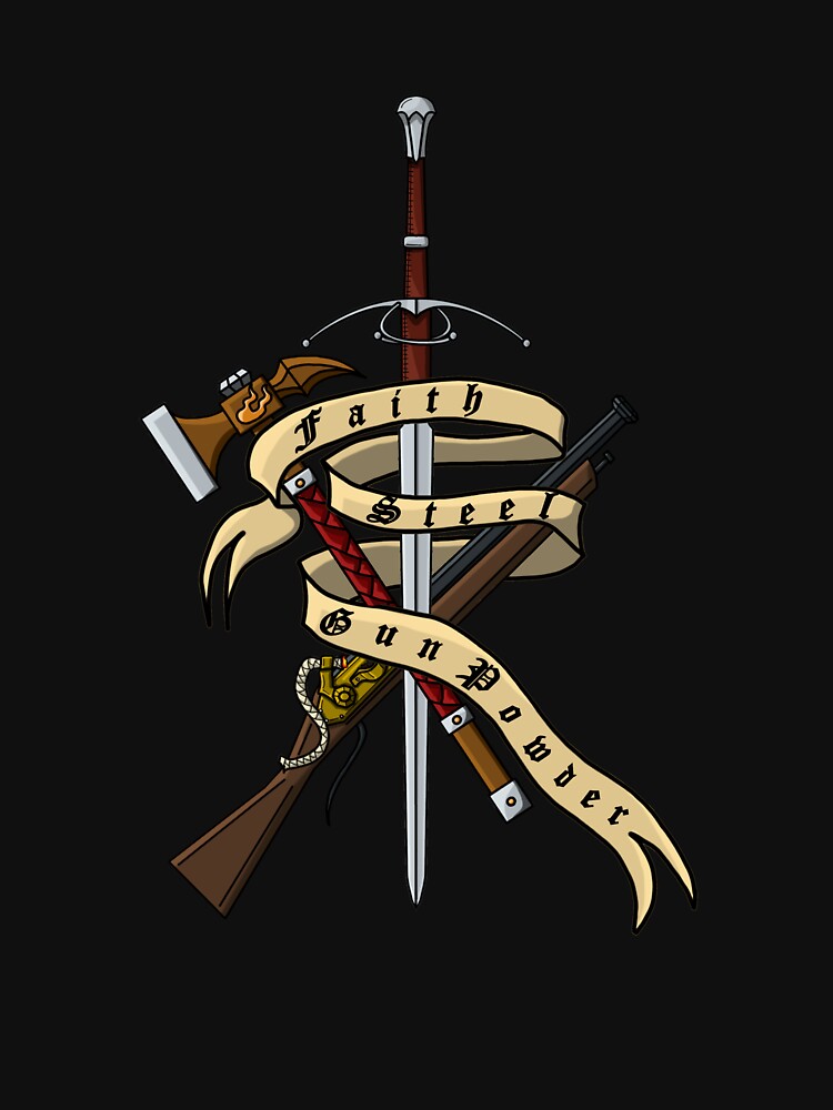 Faith, Steel, and Gunpowder by JewellArts
