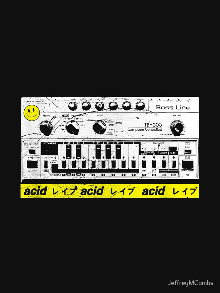 Acid Synthesizer - Techno Rave Synth Nerd 90er by JeffreyMCombs