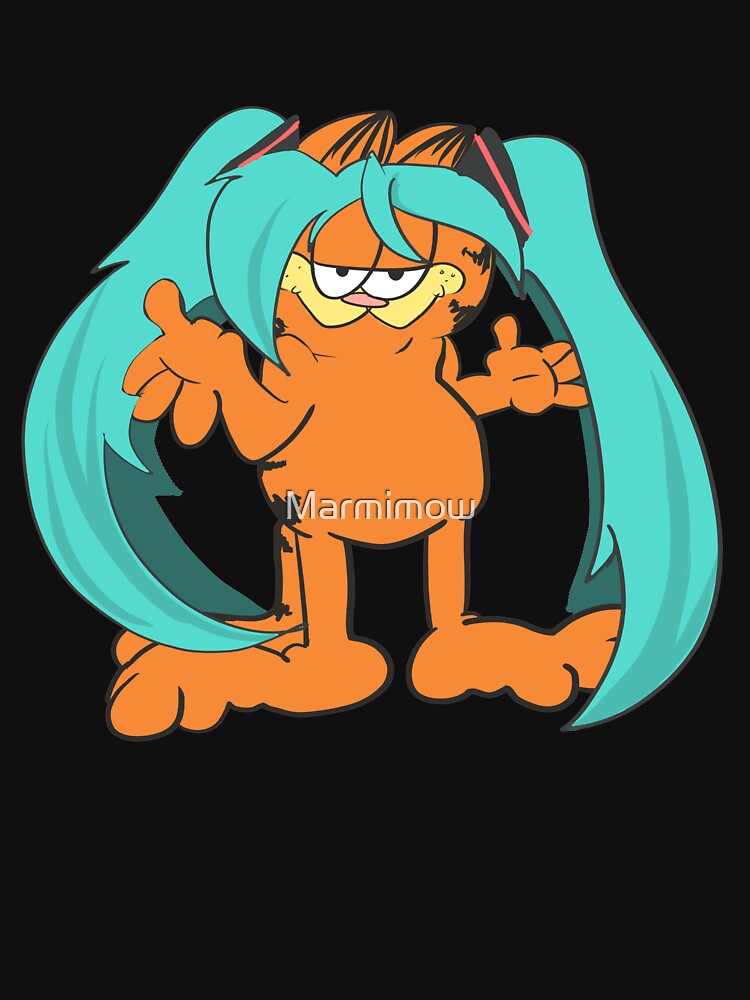 Hatsune Miku Garfield by Marmimow