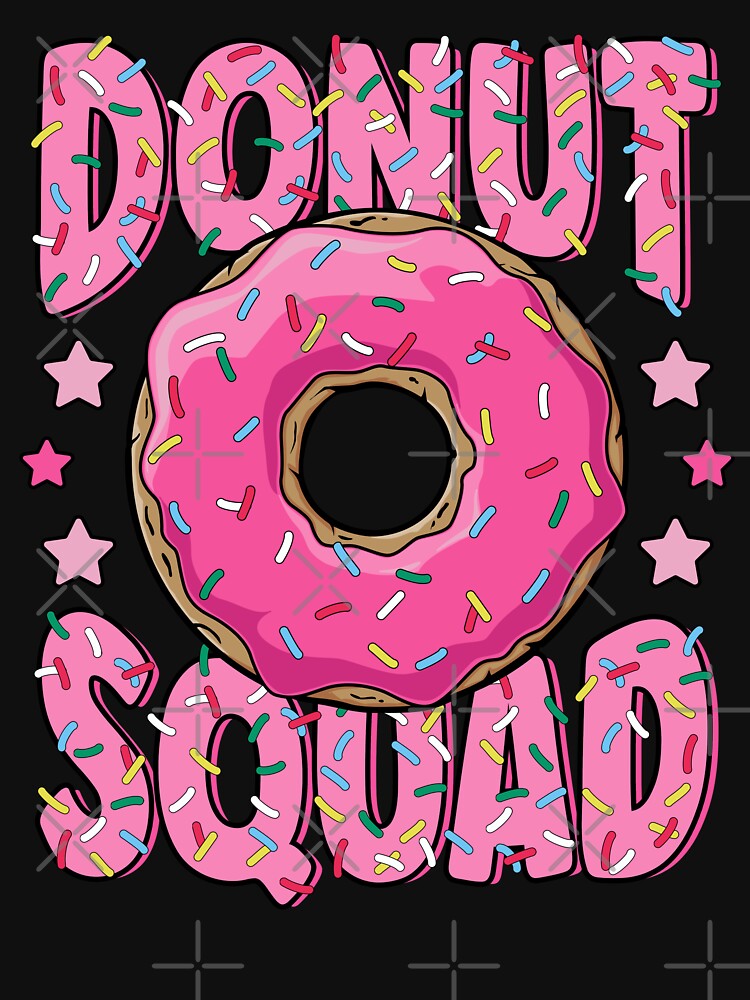 Pink Donut Squad Sprinkles Donut Lover Matching Donut Party by MintedFresh