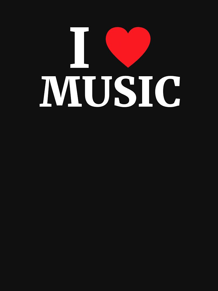 I Love Music Heart by Vanover Designs