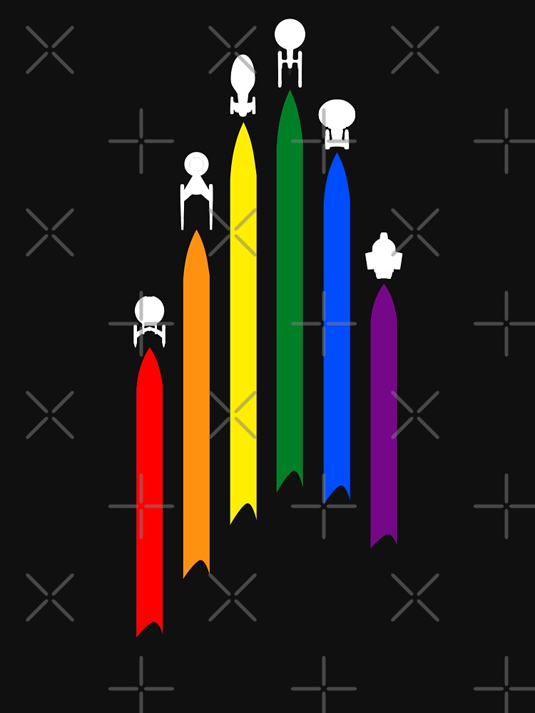 Flying ship gay-pride treks fans by Machikoiche138