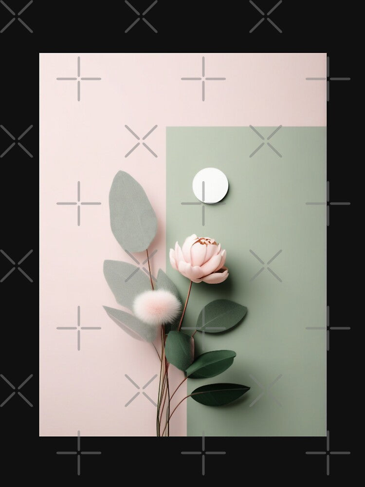 Boho Pastel Floral Posters Wall Art by EthosWear
